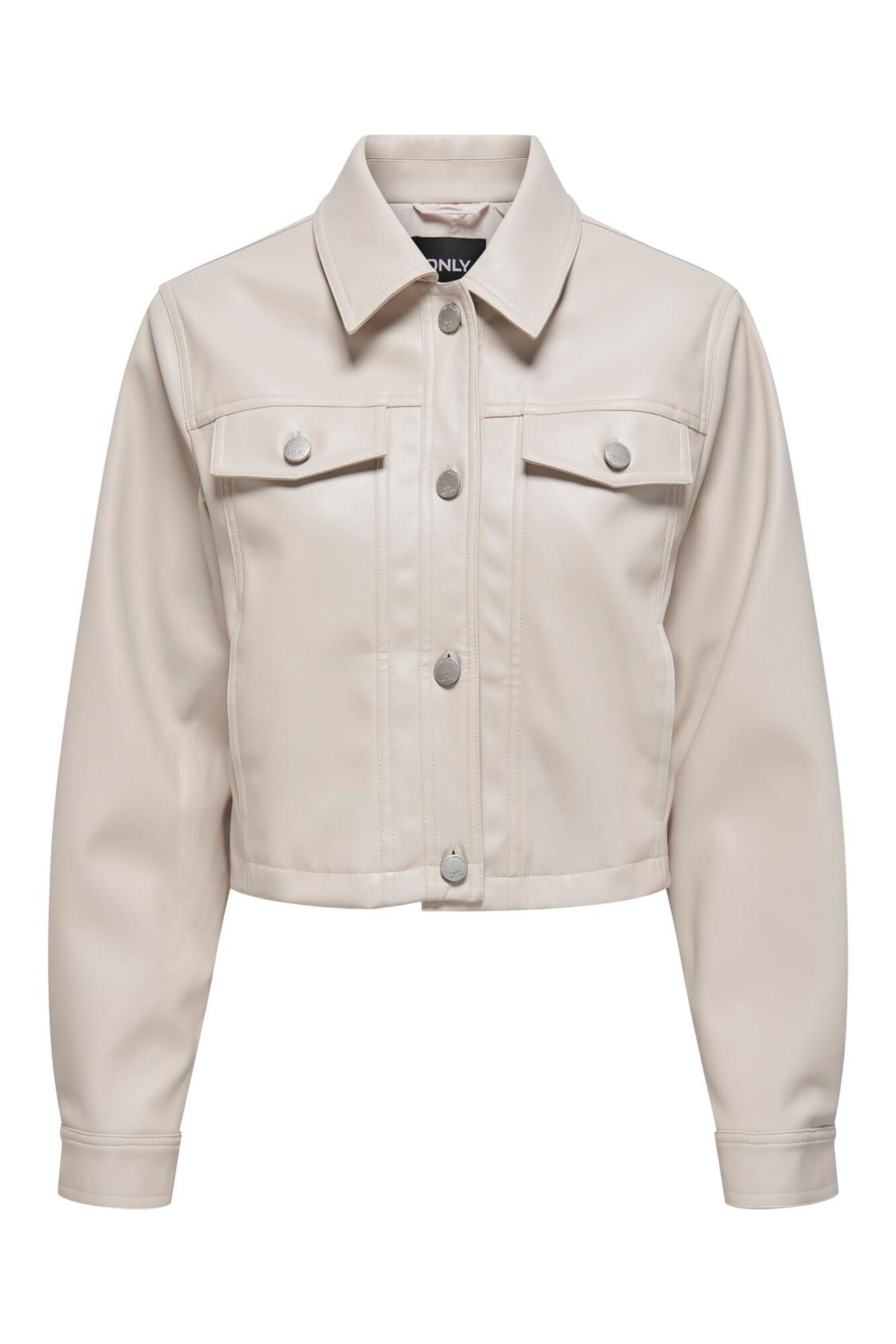 Only Chaqueta de polipiel con botones