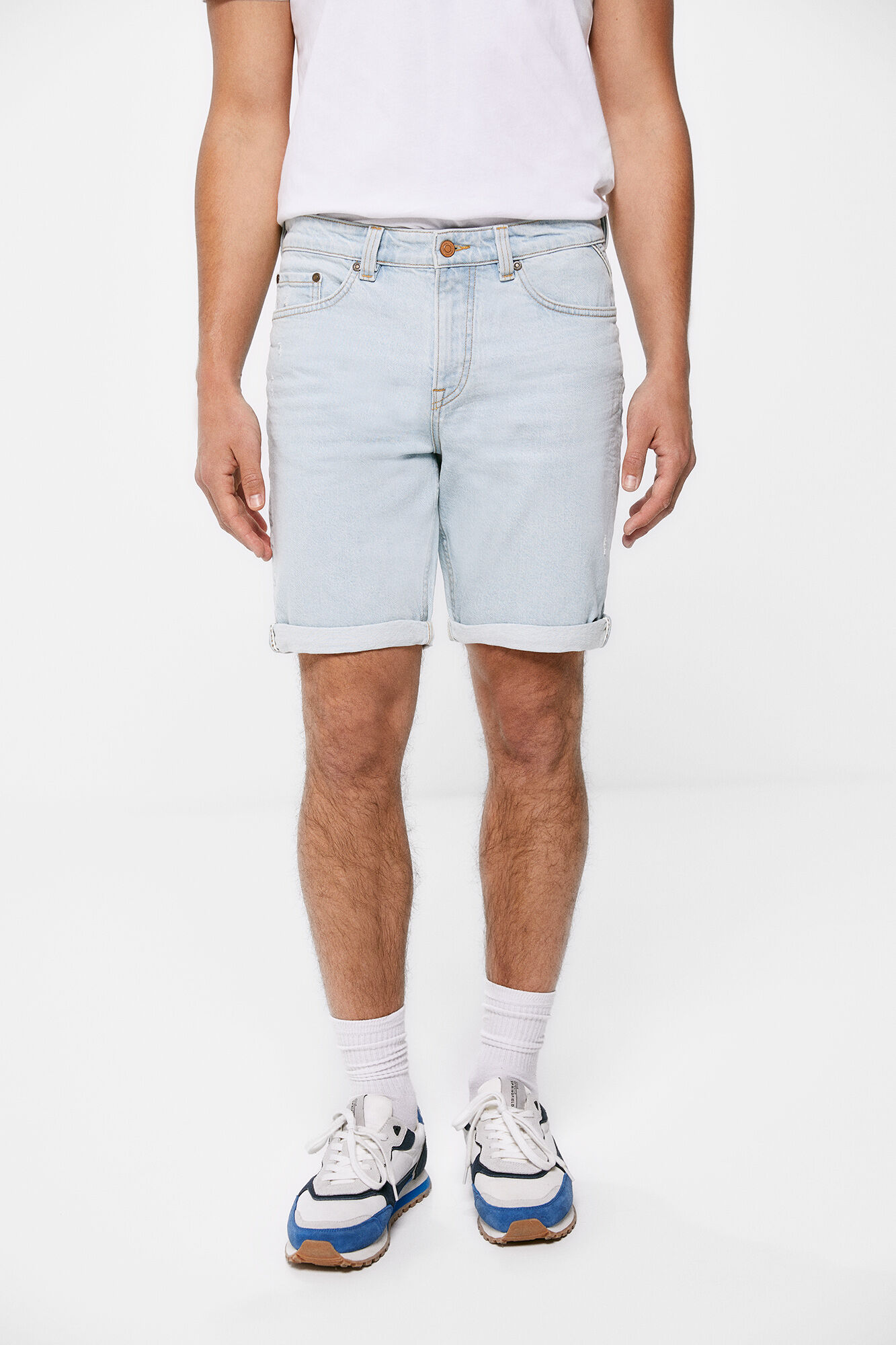 Springfield Bermuda vaquera slim lavado muy claro