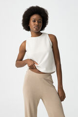 Tiffosi Top texturizado branco