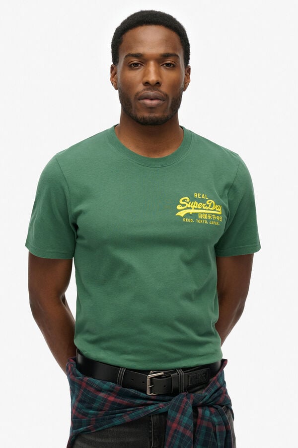Superdry Camiseta Vl Embroidered Relaxed Tee verde