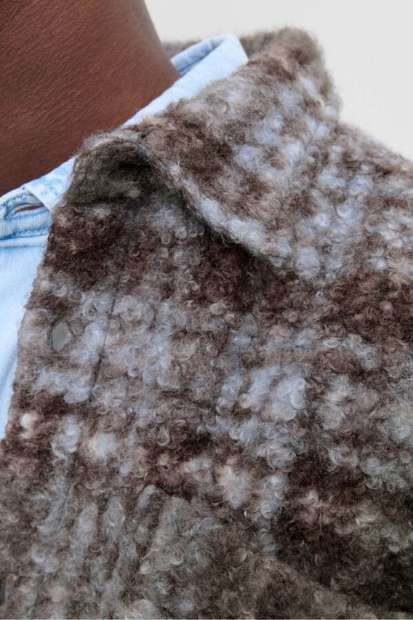Jack & Jones Sobrecamisa cuadros marr&oacute;n