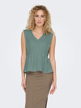 JDY Top renda p&eacute;plum verde