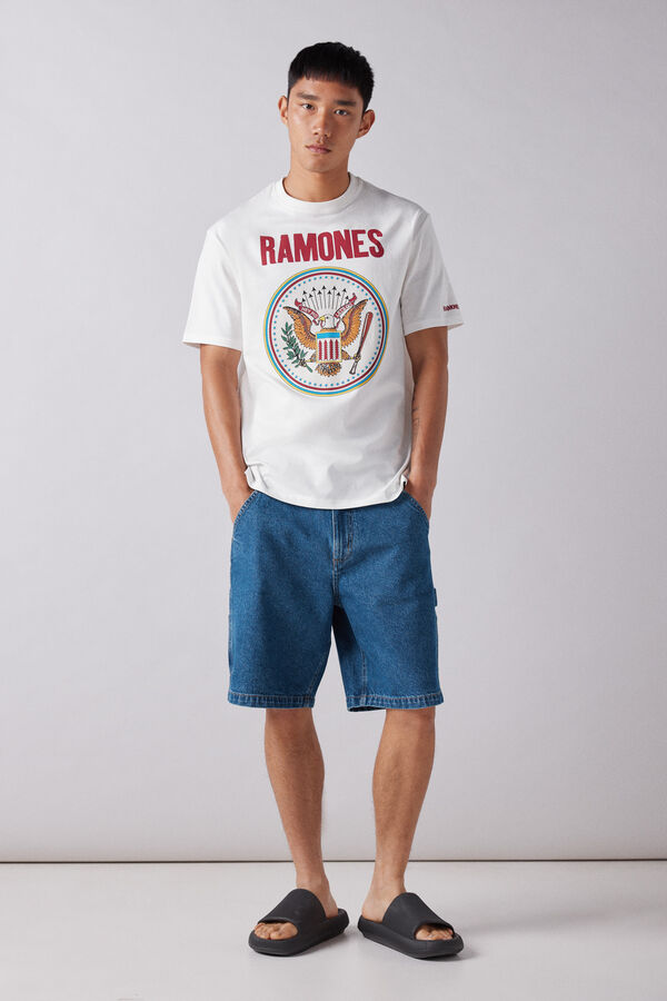 Springfield T-shirt Ramones Tour 1995 bege