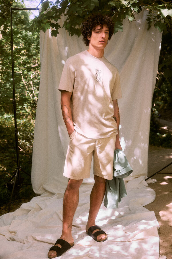 Springfield T-shirt "Roots Studio" estampado costas cru