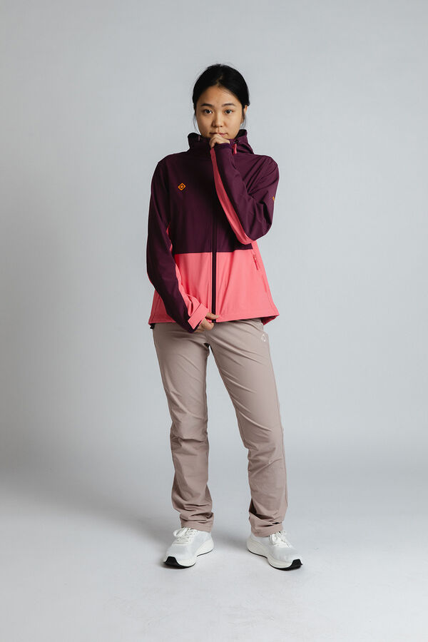Izas Chaqueta softshell cortavientos acacia w burdeos