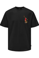 Only & Sons T-shirt de manga curta preto