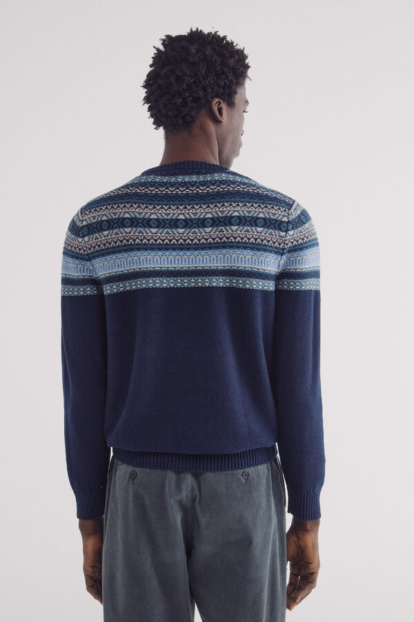 Springfield Jersey jacquard azul