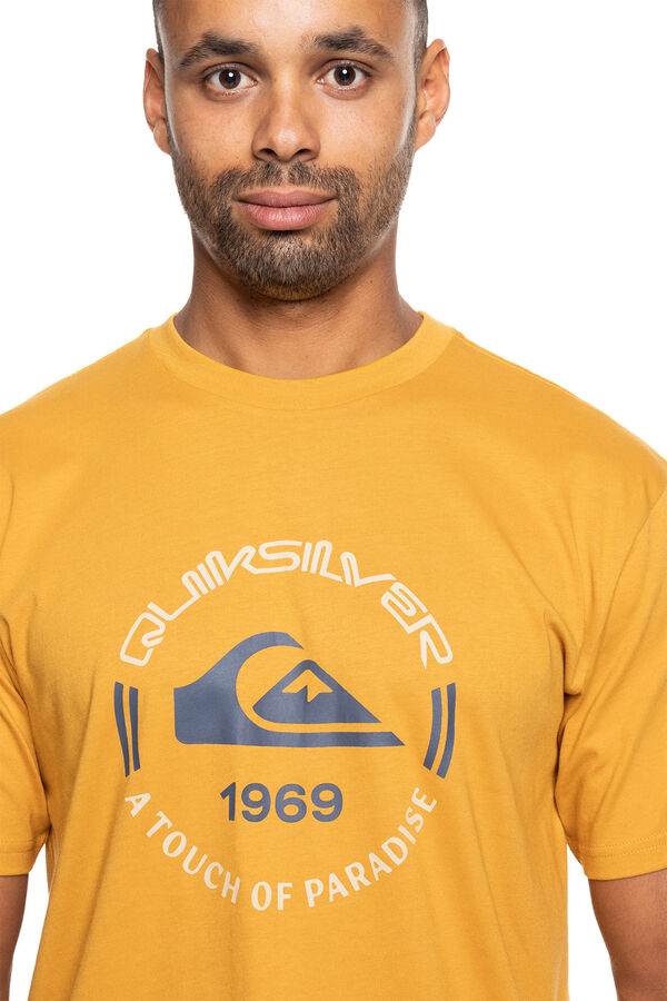 Quiksilver  Camiseta de manga curta para homens estampado
