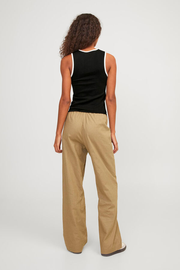 Jack & Jones Top de malha fina em contraste preto