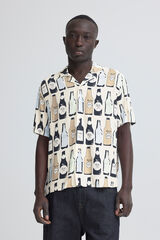Blend Camisa de manga curta estampada branco