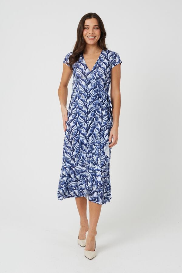 Brave Soul Vestido estampado azul