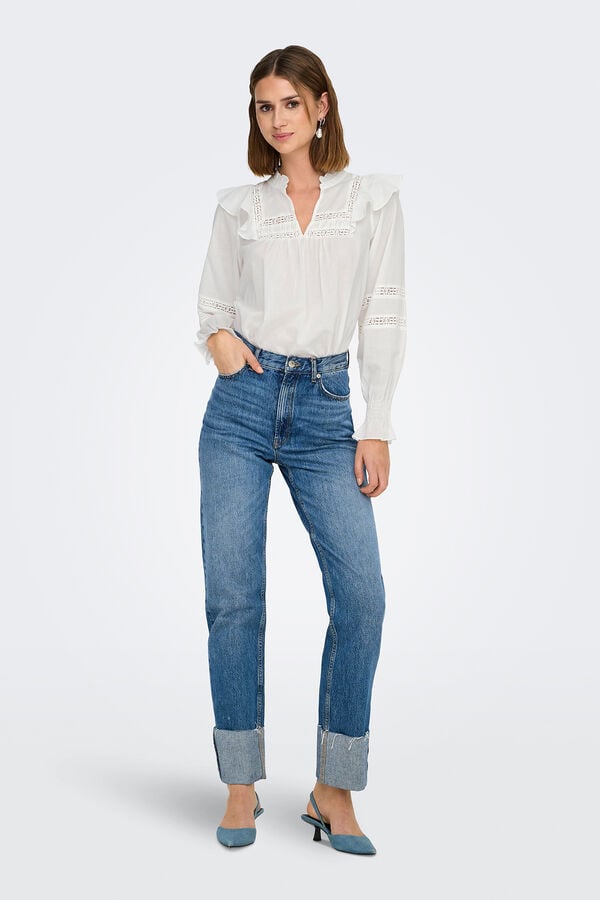 Only Blusa Boho blanco