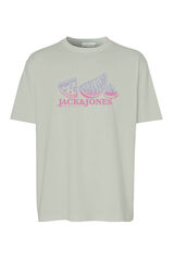 Jack & Jones PLUS Camiseta regular fit Plus estampa verde