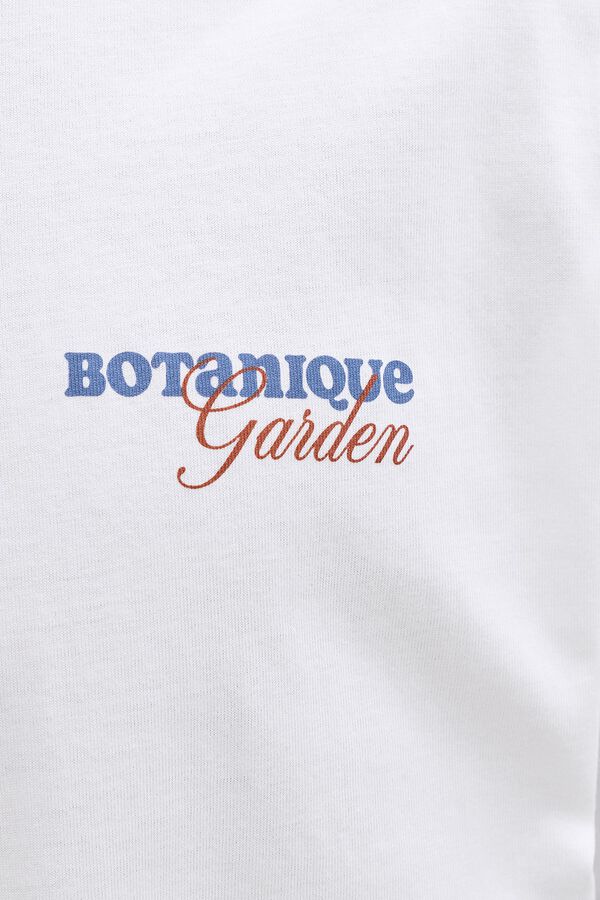 Jack & Jones Camiseta relaxed backprint blanco