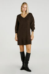 Jack & Jones Vestido curto de malha castanho