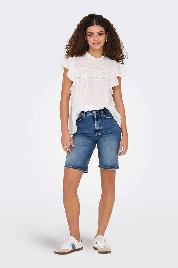 Only Bermuda denim regular fit azul