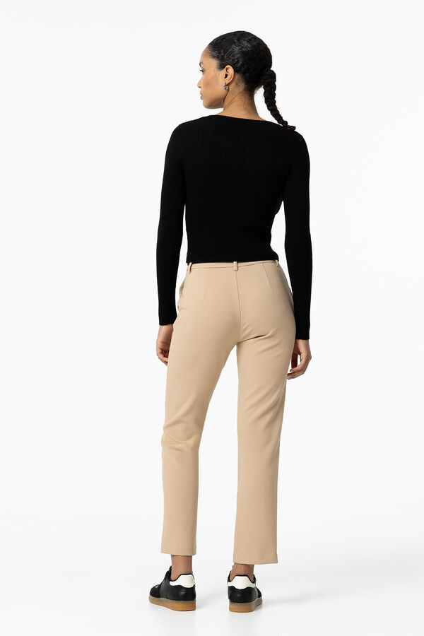 Tiffosi Pantal&oacute;n Chino con Cintur&oacute;n beige