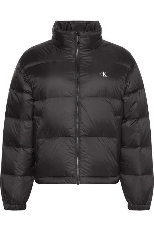 CK Jeans Chaqueta acolchada con logo negro
