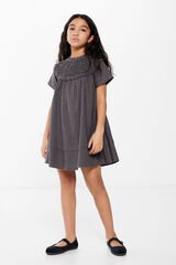Springfield Kids Vestido colar crochet menina cinzento