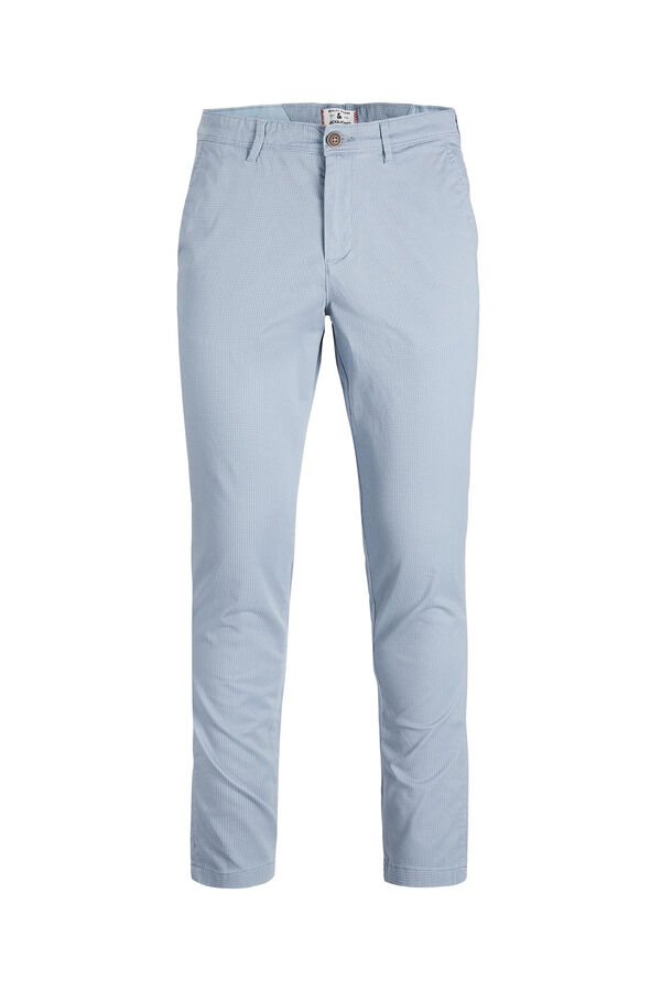 Springfield Pantalón chino algodón azul medio