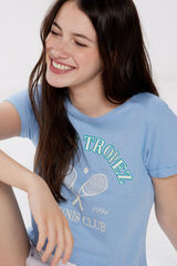 Springfield Camiseta Gr&aacute;fica azul