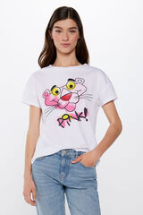 Springfield Camiseta Pantera Rosa blanco