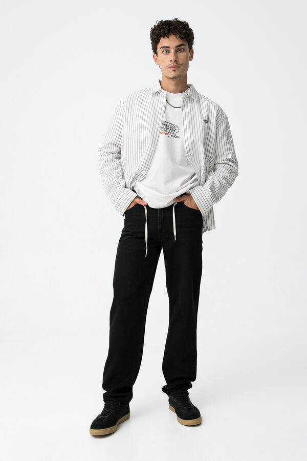 Tiffosi Young Jeans Relaxed Fit preto