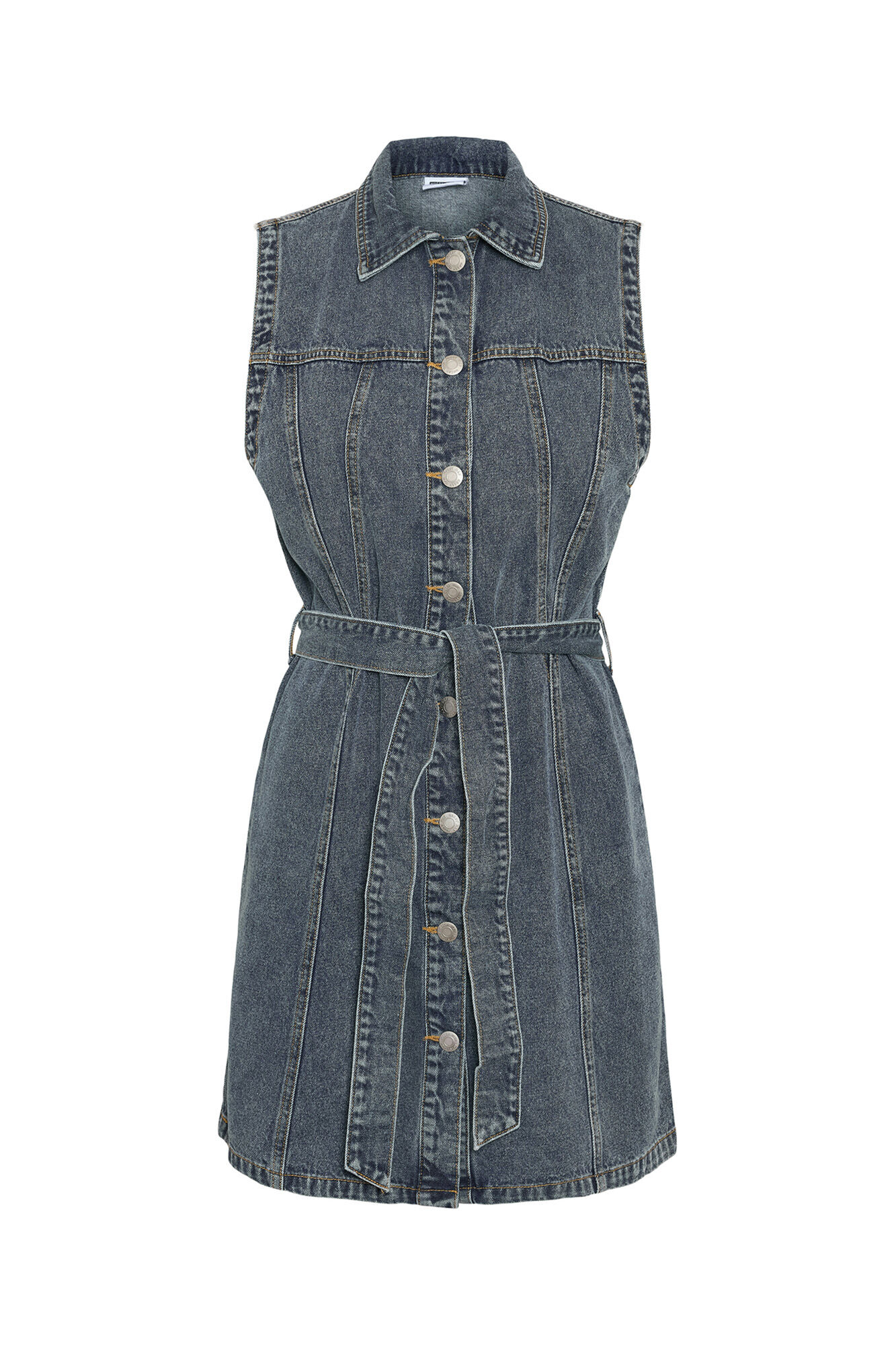 Noisy May Vestido camisa jeans manga