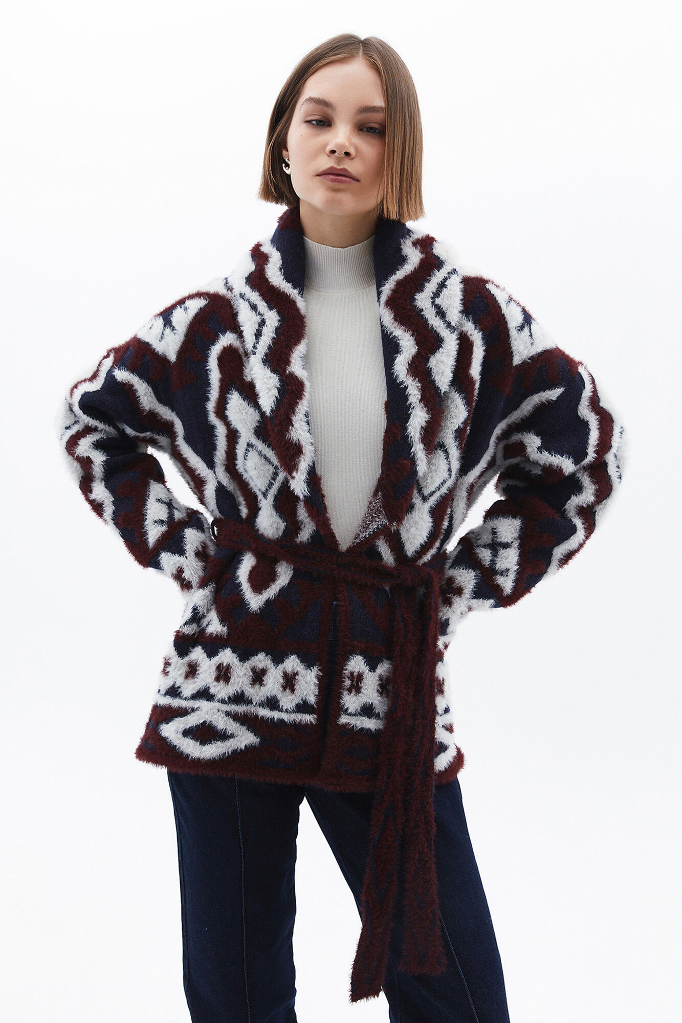 Oxxo C&aacute;rdigan jacquard