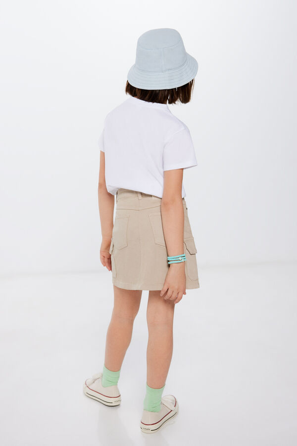 Springfield Kids Falda cargo ni&ntilde;a beige