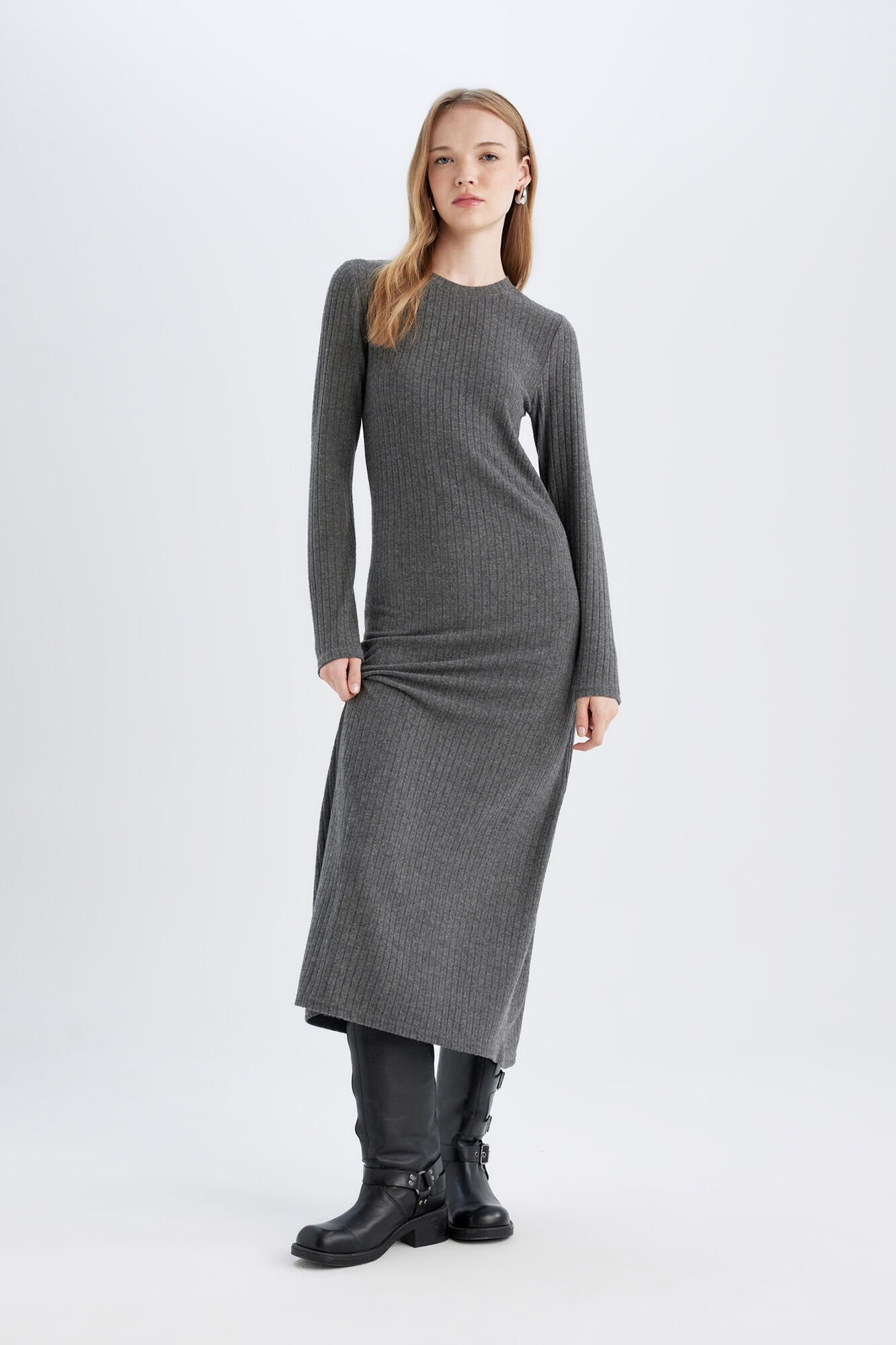 DeFacto Vestido maxi ajustado