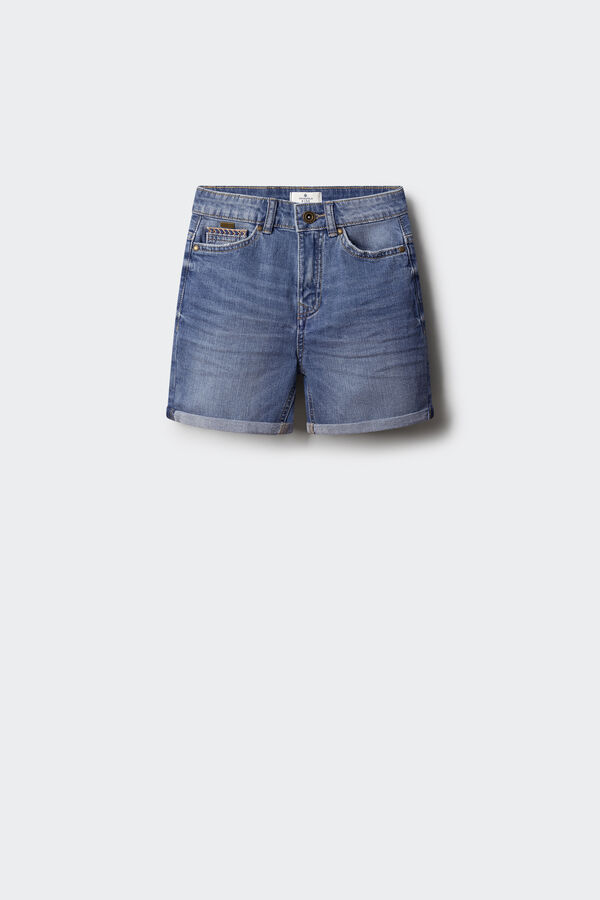 Springfield Kids Bermudas denim rapaz azul