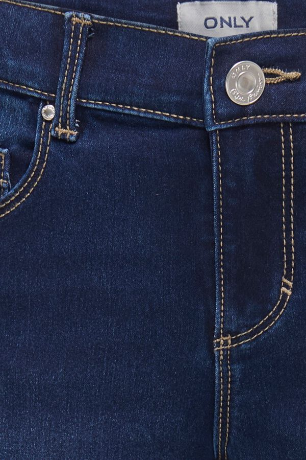 Only Girls Vaqueros flared fit azul