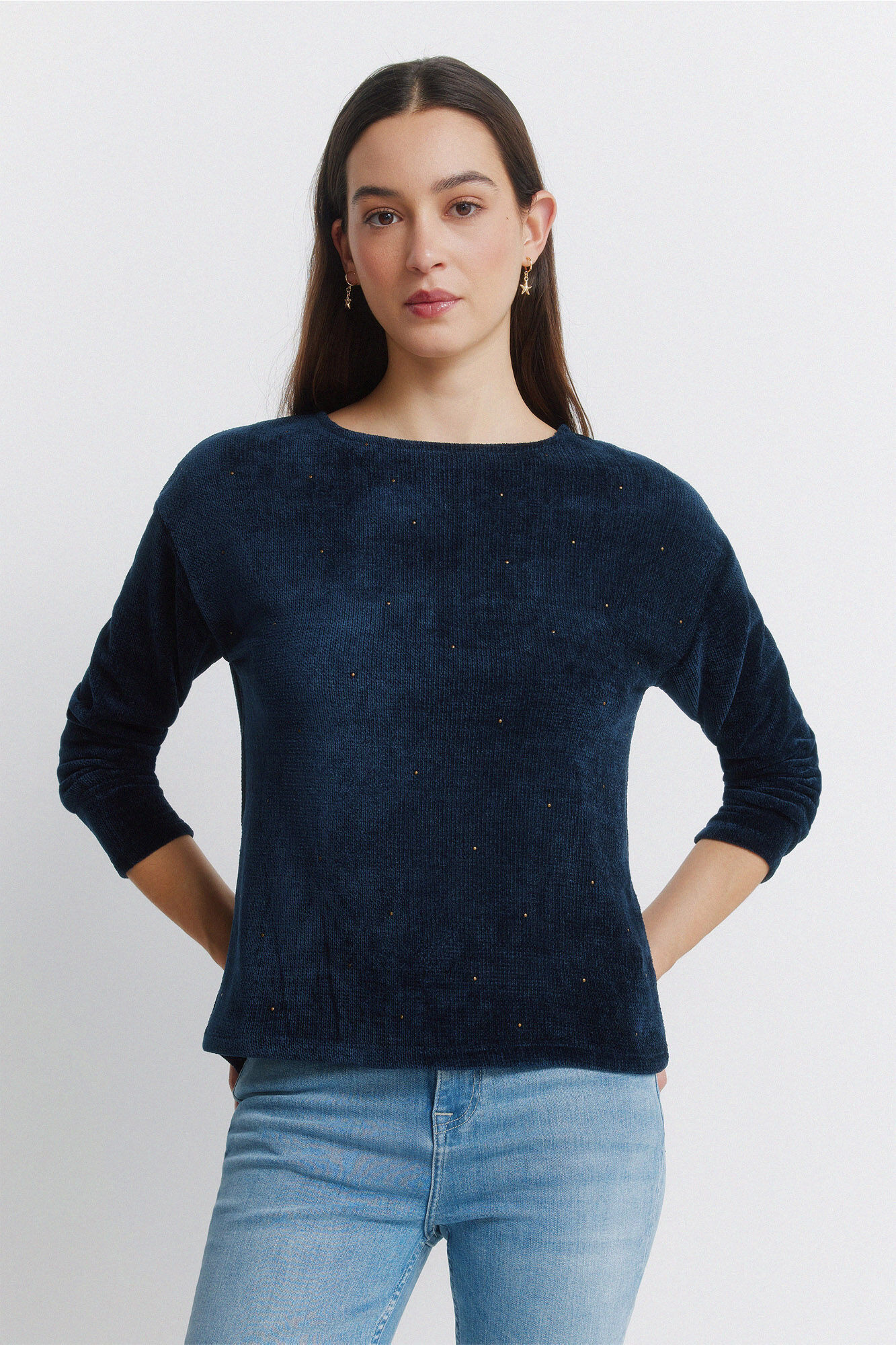Springfield Camiseta chenilla tachas