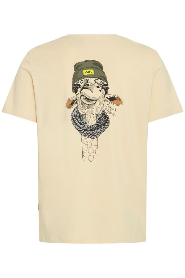 Blend Camiseta Manga Curta Bhjackson  bege