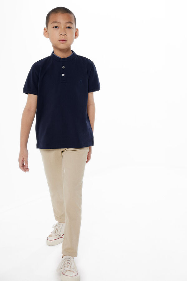 Springfield Kids Polo cuello mao ni&ntilde;o azul