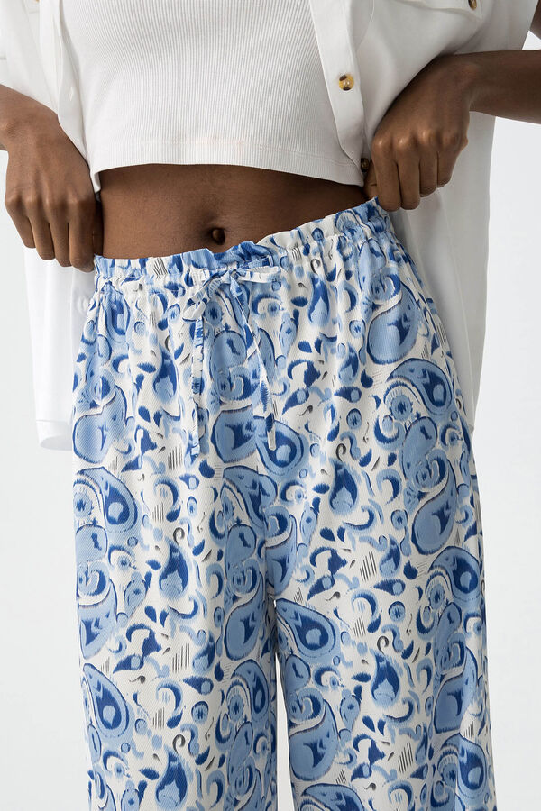 Tiffosi Cal&ccedil;a Palazzo Estampada branco