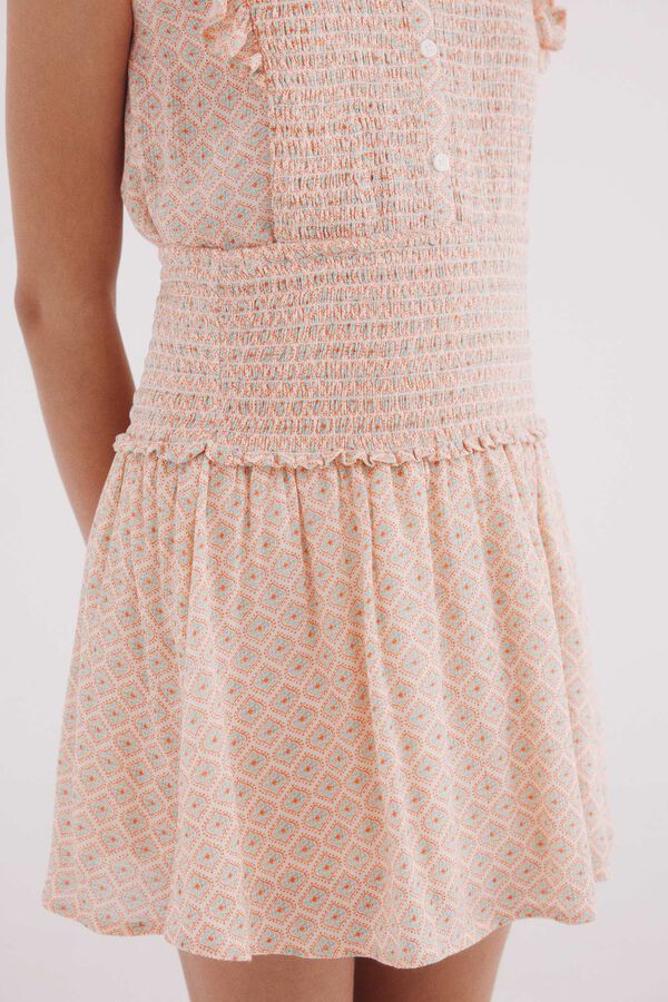 Springfield Kids Saia curta de menina com gravata cru