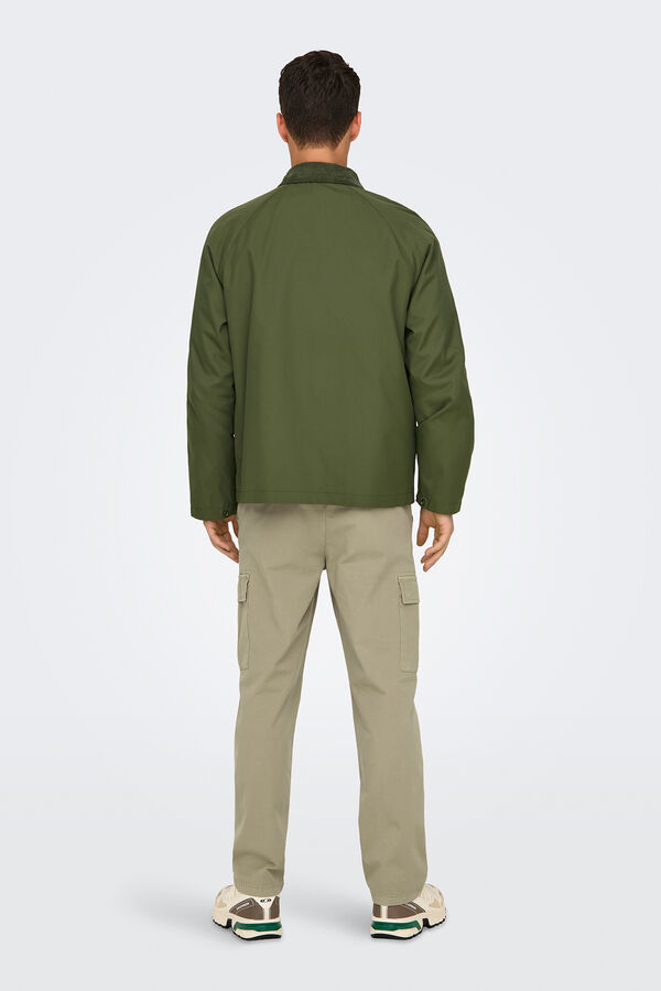 Only & Sons Chaqueta de hombre regular fit. verde