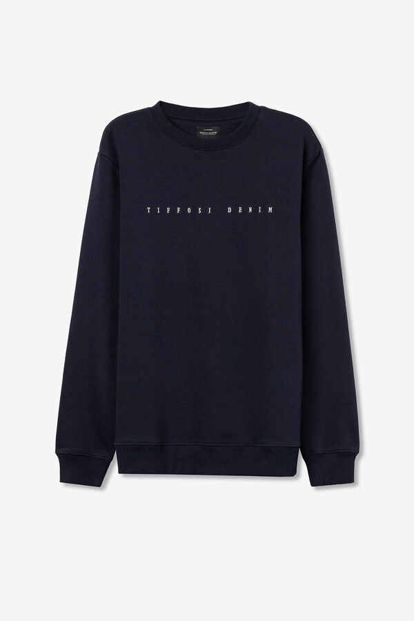 Tiffosi Sudadera con Bordado Frontal azul