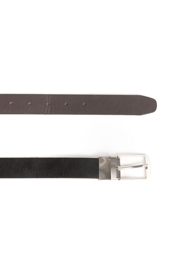 Celopman Cintur&oacute;n Reversible Efecto Piel negro