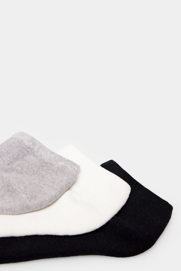 Springfield Pack 3 meias soquetes pelo tornozelo  cinzento