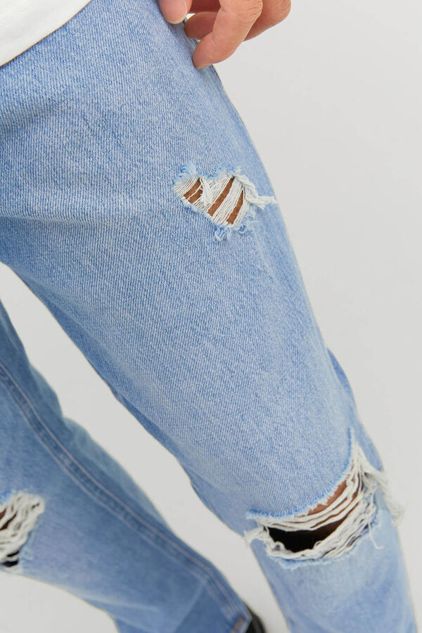 Jack & Jones Calças jeans Frank azul cropped  azul