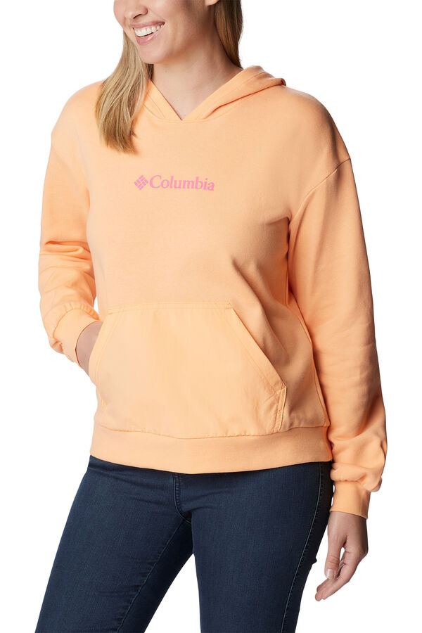 Springfield Sudadera de felpa francesa con capucha Columbia Logo™ III para mujer naranja