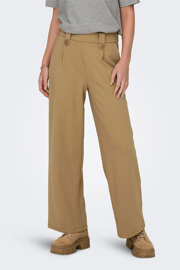 Only Anzughose f&uuml;r Damen im Palazzo-Stil verde