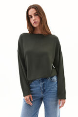 Oxxo Camisola gola alta Caqui escuro