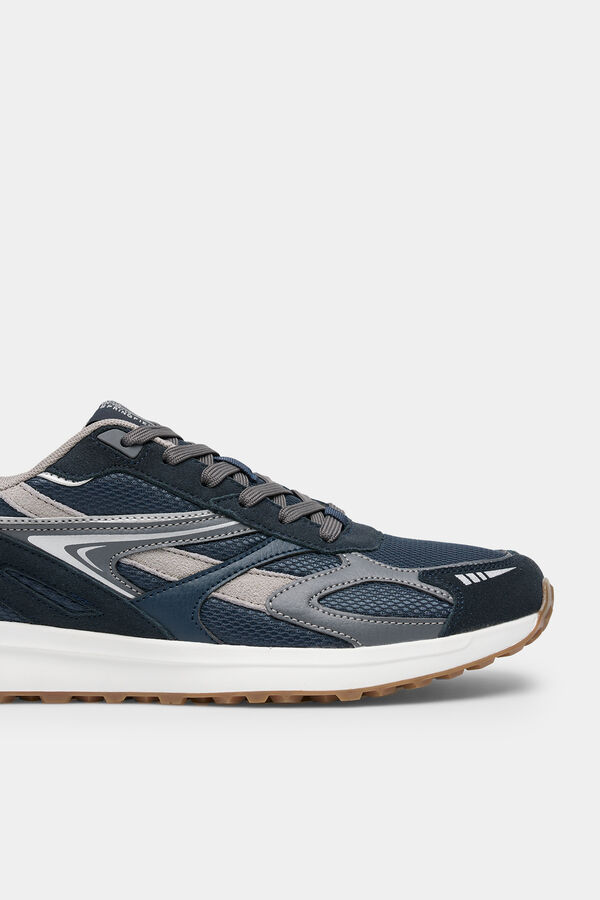 Springfield Zapatilla deportiva piel running azul