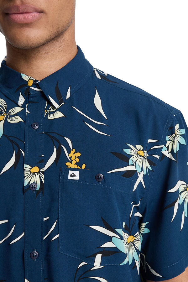 Quiksilver Camisa de manga curta preto