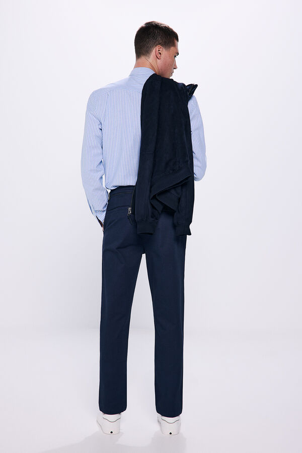 Springfield Cal&ccedil;as chino estampado slim fit azul