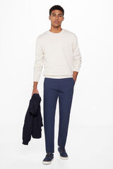 Springfield Chino micro estampado azul